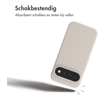 Accezz Liquid Silicone Backcover met MagSafe voor de Google Pixel 11 / 11 Pro / 10 / 10 Pro - Stone
