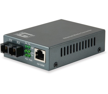 LevelOne RJ45 to SC Fast Ethernet Media Converter, Single-Mode Fiber, 1310nm, 40km