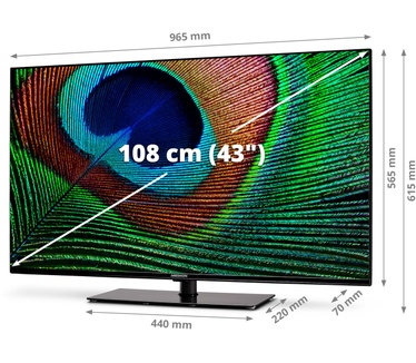 Medion Medion X14355 - Android Smart TV - 108 cm - 43 inch - UHD 4K - HDR - Chromecast - Google Assistant - Zwart