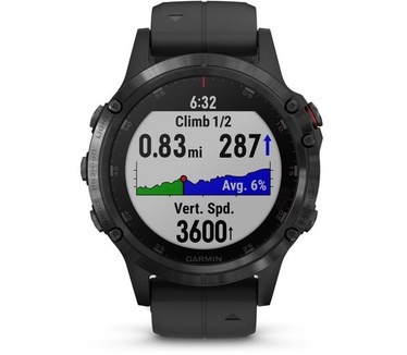 Garmin Fenix 5 Plus (Sapphire glas) Zwart (Zwart)