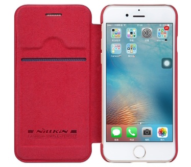 Nillkin Qin PU Leather Book Case - Apple iPhone 7 Rood
