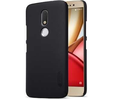 Nillkin Frosted Shield Hard Case voor Motorola Moto M - Zwart Zwart
