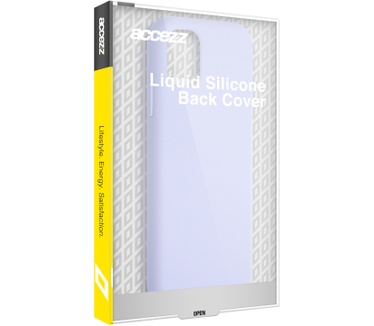 Accezz Liquid Silicone Backcover iPhone 13 Mini - Paars