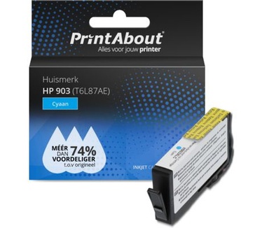 PrintAbout Huismerk HP 903 (T6L87AE) Inktcartridge Cyaan
