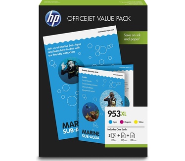 HP 953XL Office value pack, 75 vel/A4/210 x 297 mm