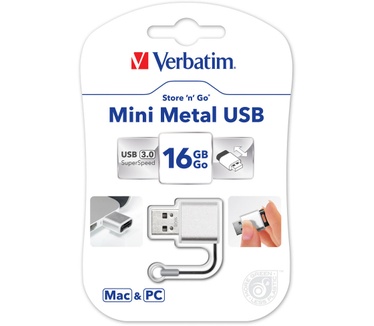 Verbatim Mini Metal 16GB Aluminium