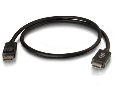 CablesToGo 1,8m DisplayPort™ mannelijk naar HDMI® mannelijk adapterkabel - Zwart