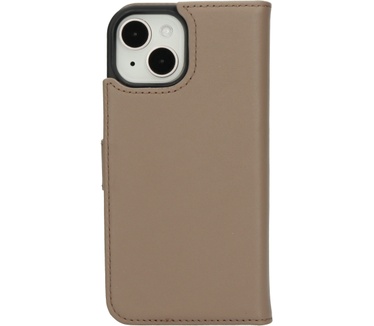 Mobiparts Leather 2 in 1 Wallet Case Apple iPhone 15 Taupe