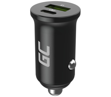 Green Cell GC CADM-GC-38AC - USB-Ladegeraet 38 W 1x USB-C USB-A schwarz