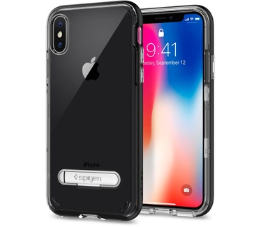 Spigen Apple iPhone X Hoesje Crystal Hybrid Zwart