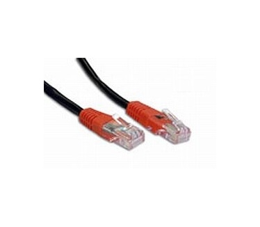 Advanced Cable Technology UTP Cat 6 Black w. Red Boots, Cross-Over 2.0m