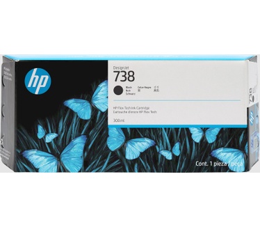 HP 738 300-ml Black DesignJet Ink Cartridge