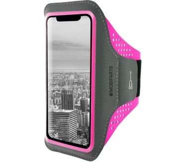 Mobiparts Comfort Fit Sport Armband Samsung Galaxy J6 (2018) Neon Pink