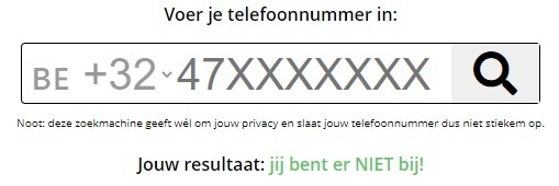 Benikerbij, zoekmachine Facebook-dataset