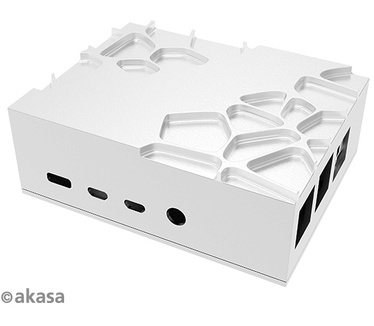 Akasa Gem Pro, Raspberry Pi 4 Model B forged aluminium case with thermal kit, Full I/O opening