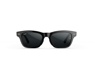 Meta Ray-Ban Audio Burbank, Glanzend Zwart, Transitions Grijs