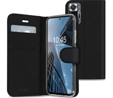 Accezz Wallet Softcase Bookcase Xiaomi Redmi Note 10 Pro - Zwart