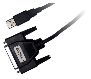 LogiLink USB / D-SUB 25 Adapter Cable, 1.8m
