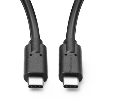 Microconnect USB C/USB C, 1 m Zwart