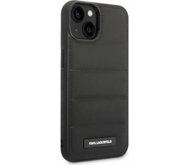 Karl Lagerfeld Quilted Puffy Back Case - iPhone 14 Plus - Zwart Zwart
