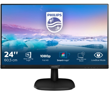 Philips V-line 243V7QSB Zwart