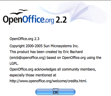 OpenOffice.org 2.3 - Aqua Development Preview