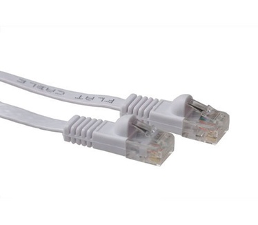 Ewent Witte 3 meter UTP CAT5E patchkabel plat met RJ45 connectoren