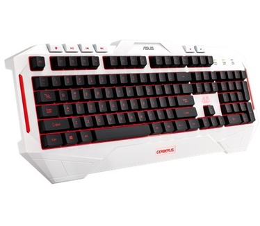 Asus Cerberus Arctic Gaming Keyboard (US)
