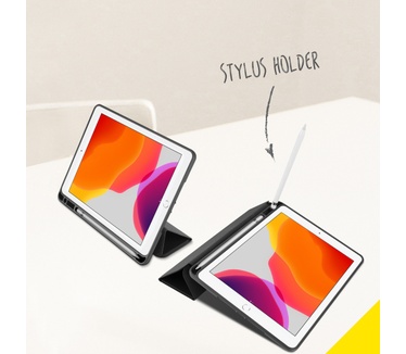 Accezz Smart Silicone Bookcase iPad 10.2 (2019 / 2020 / 2021) - Zwart