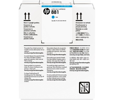 HP 881 cyaan Latex inktcartridge, 5 liter