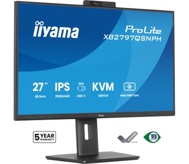 Iiyama XB2797QSNPH-B1 27IN IPS LCD 4MS 2560X1440 350CD/M2 HDMI/DP/USB 2
