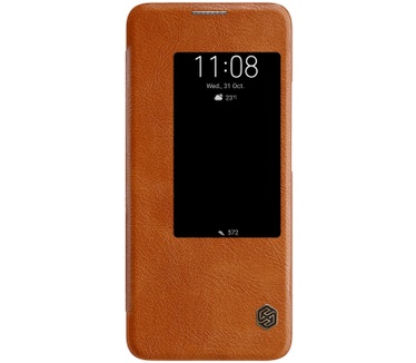 Nillkin Qin View Hoesje Book Case voor Huawei Mate 20 - Bruin  Bruin