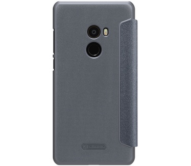 Nillkin Sparkle PU Leather Book Case voor Xiaomi Mi Mix 2 - Zwart Zwart