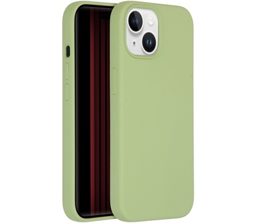 Accezz Liquid Silicone Backcover met MagSafe iPhone 15 - Groen