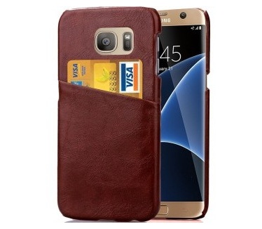 qMust Samsung Galaxy S7 edge Lederen Backcover - Brown