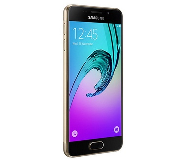 Samsung Galaxy A3 (2016) + Flipcover Goud
