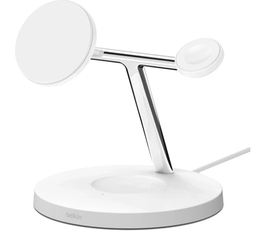 Belkin BoostCharge Pro MagSafe & Qi2 3-in-1 Wireless Charger Wit