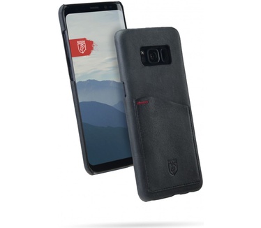 Rosso Select Samsung Galaxy S8 Hoesje Echt Leer Back Cover Zwart (Samsung Galaxy S8) Zwart