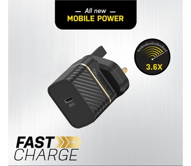 Otterbox UK Wall Charger 30W GaN - 1X USB-C 30W USB-PD, zwart