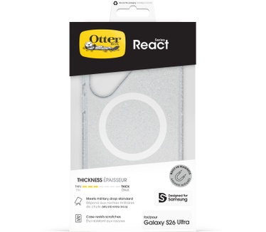 Otterbox React Magnets Series voor Samsung Galaxy S26 Ultra, Stardust (Galaxy S26 Ultra) Transparant