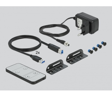 Delock DisplayPort 1.4 KVM Switch 8K 30 Hz with USB 3.0 and Audio