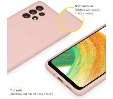 Accezz Liquid Silicone Backcover Samsung Galaxy A33 - Roze