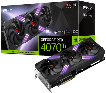 PNY GeForce RTX 4070 Ti 12GB XLR8 Gaming VERTO EPIC-X RGB Overclocked