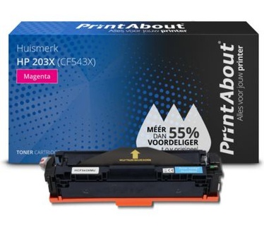 PrintAbout Huismerk HP 203X (CF543X) Toner Magenta Hoge capaciteit