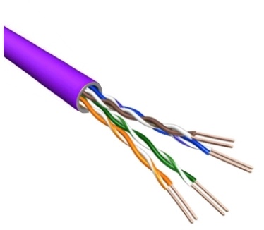 Eeconn Cat.6A U/UTP Kabel, Soepel, AWG24, LSZH, Paars, 500m