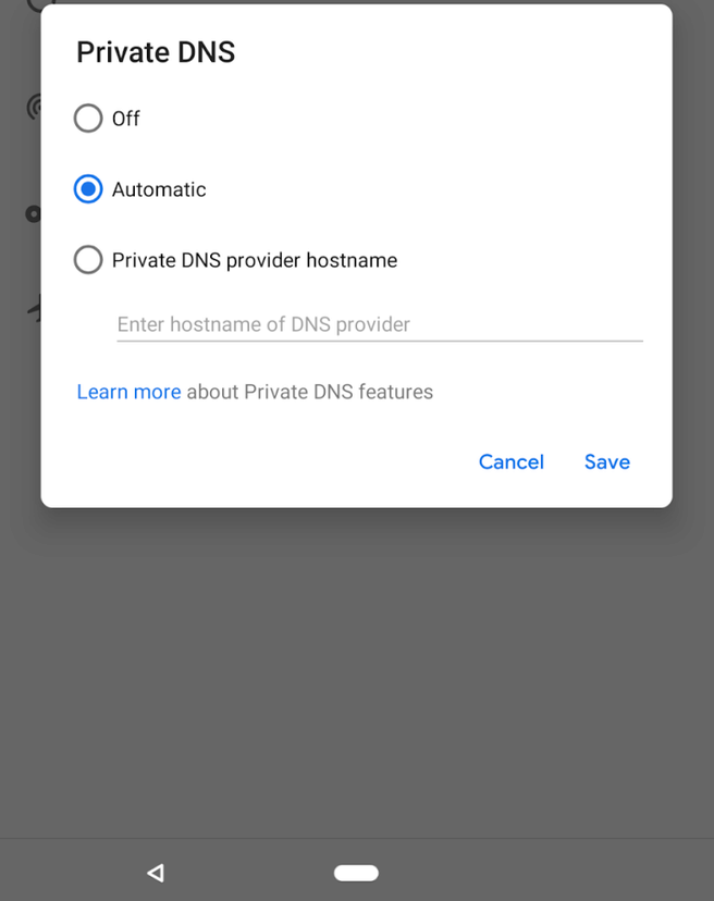 Android P navigatiebalk