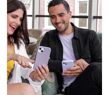 Accezz Liquid Silicone Backcover iPhone 11 - Lavender Gray