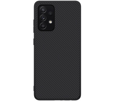 Nillkin HardCase Synthetisch Carbon - Samsung Galaxy A52 - Zwart Zwart
