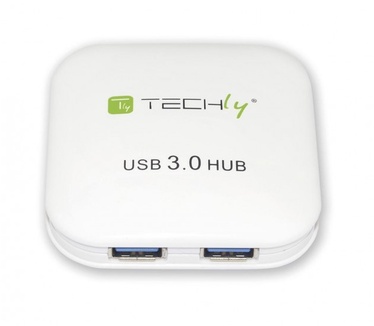 Techly USB 3.0 Super Speed Hub 4 Ports White IUSB3-HUB4-WH