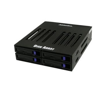 Addonics AE4RCS25NSA-A (2.5 Disk SATA/SAS Array 4SA) black bezel